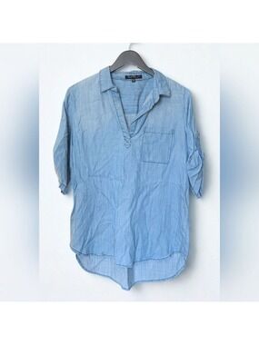 Velvet Heart Light Blue Blouse Large
